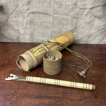 Bamboo Dayak Dart Quiver Borneo The Blind Mole