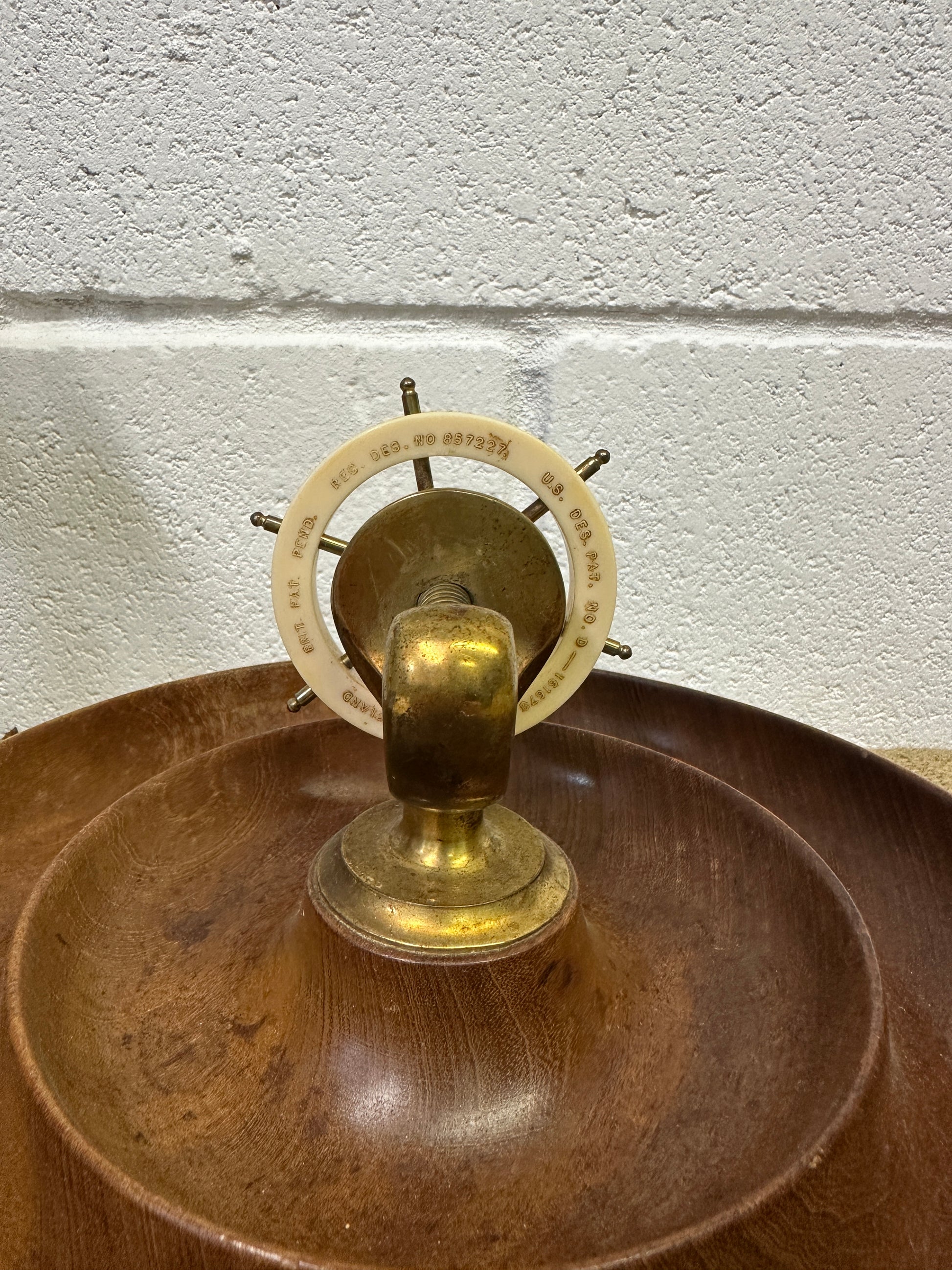 Ships Wheel Brass Nut Cracker - The Blind Mole