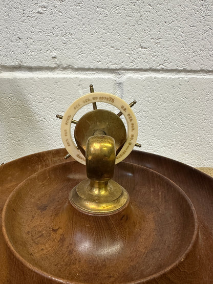 Ships Wheel Brass Nut Cracker - The Blind Mole