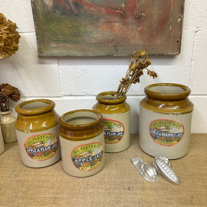 Large Stoneware Utensils Pot, Vase Labelled - The Blind Mole