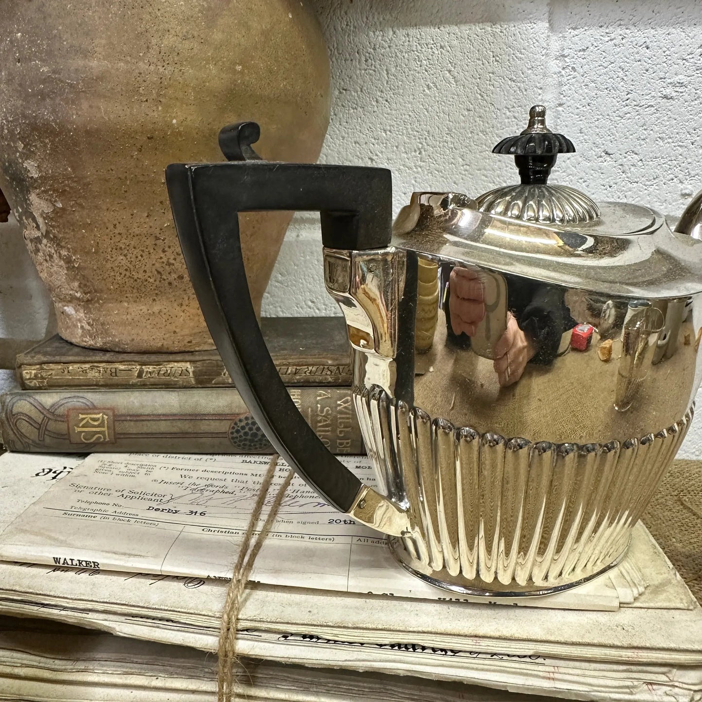 Queen Anne Style Victorian EPNS Tea-set - The Blind Mole
