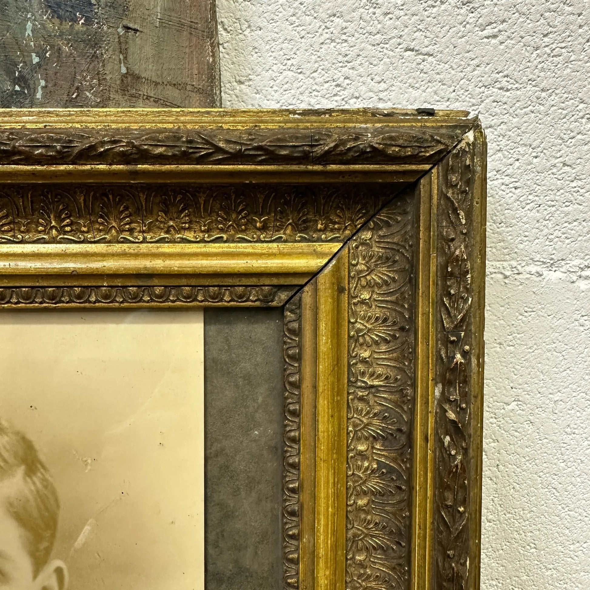 Gesso Framed Victorian Portrait - The Blind Mole