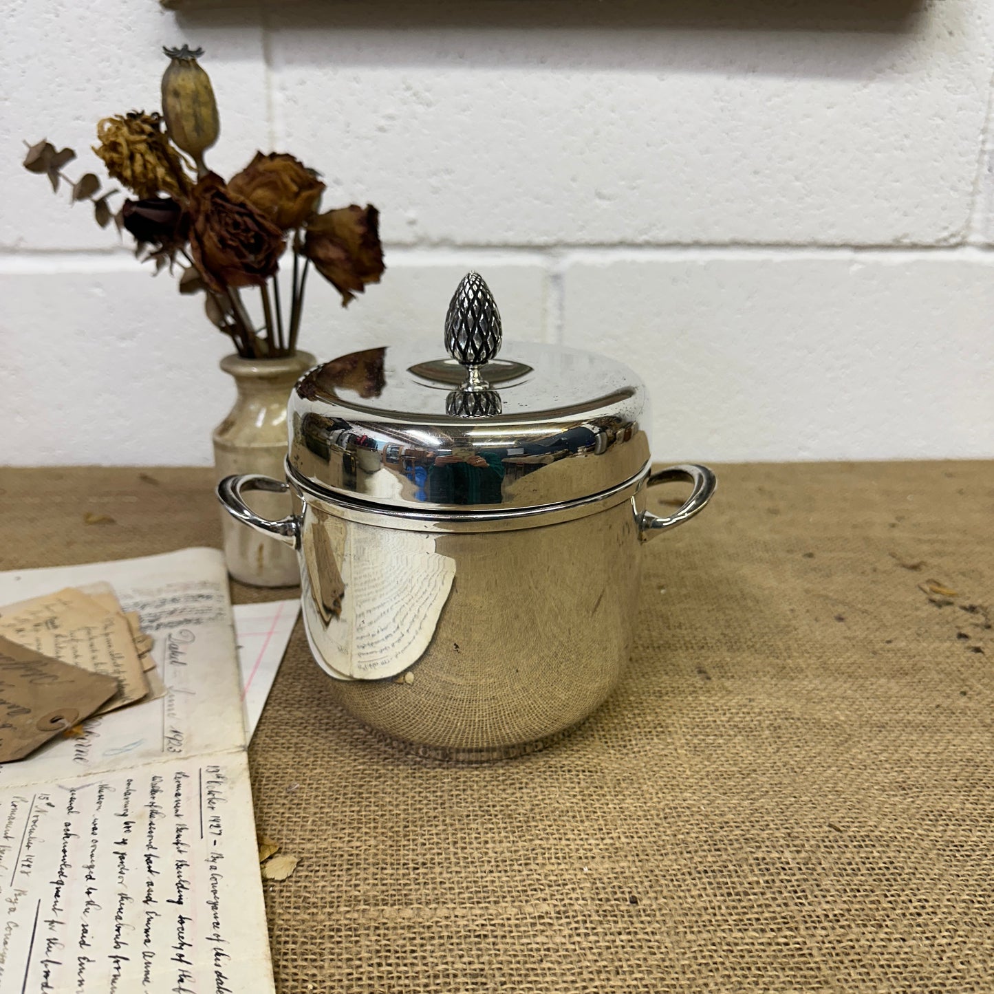 Lidded Ice Bucket Cooler EPNS - The Blind Mole