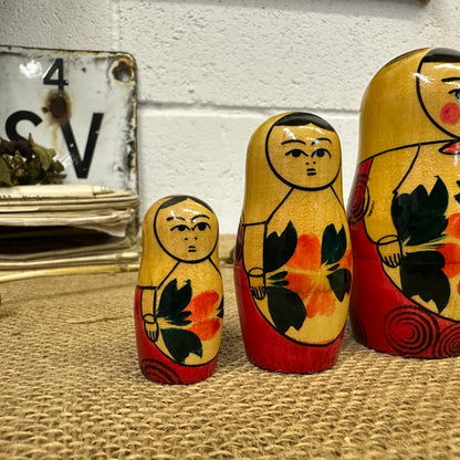 Traditional Matryoshka Russian Stacking Dolls