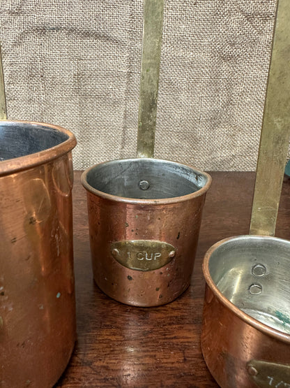 Copper Hanging Measuring Cups The Blind Mole