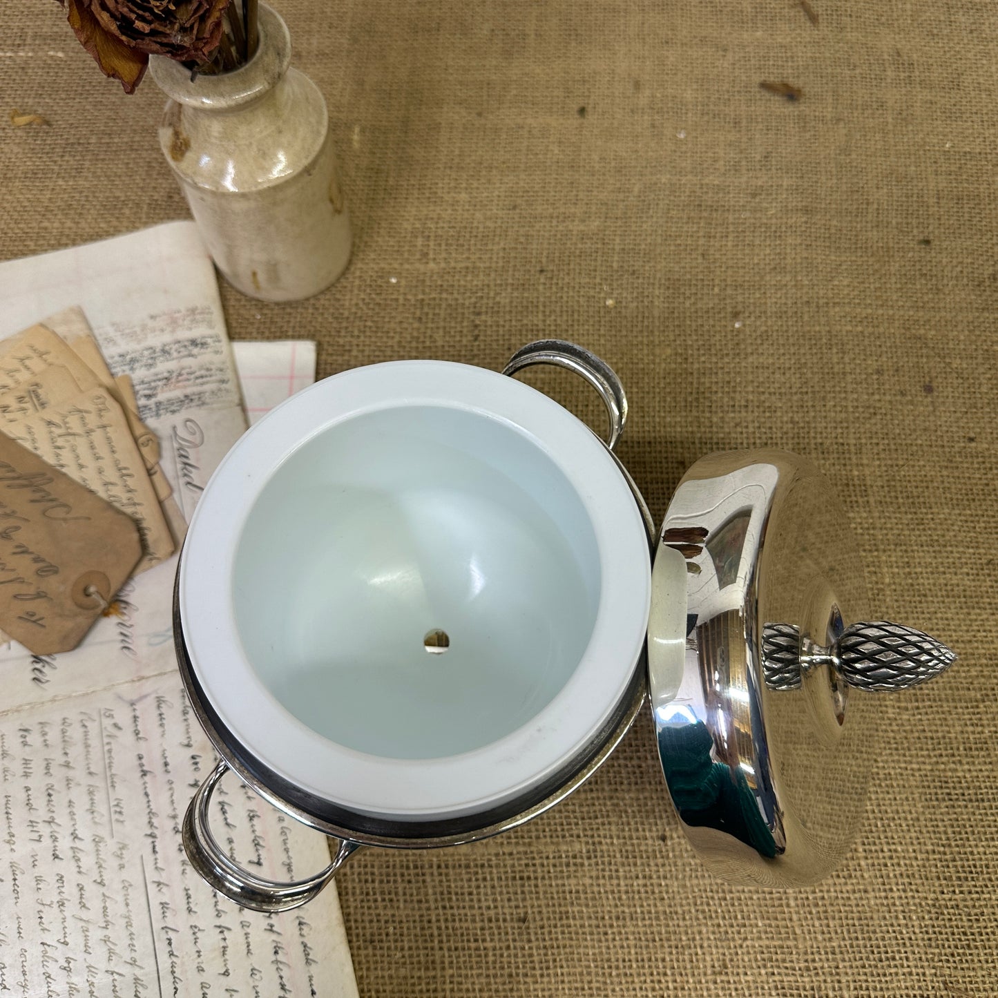 Lidded Ice Bucket Cooler EPNS - The Blind Mole