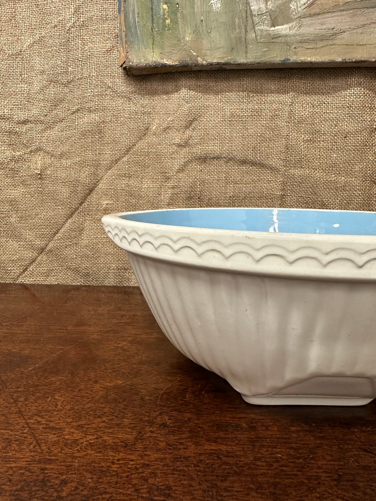 White Easimix Mixing Bowl - Gripstand TG Green
