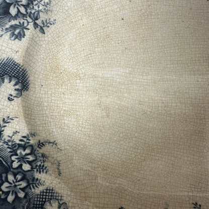 Victorian Flow Blue Platter The Blind Mole