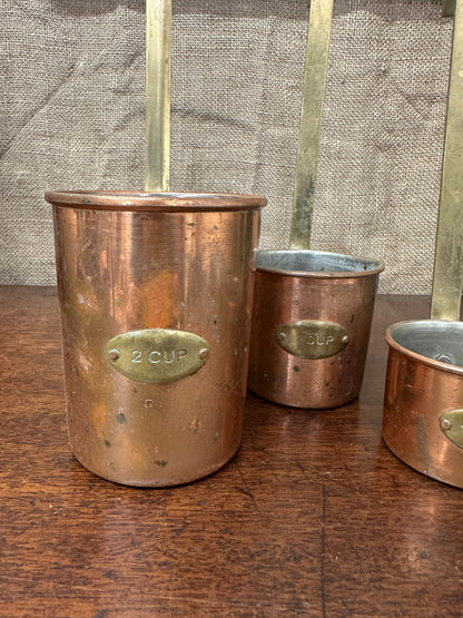 Copper Hanging Measuring Cups The Blind Mole