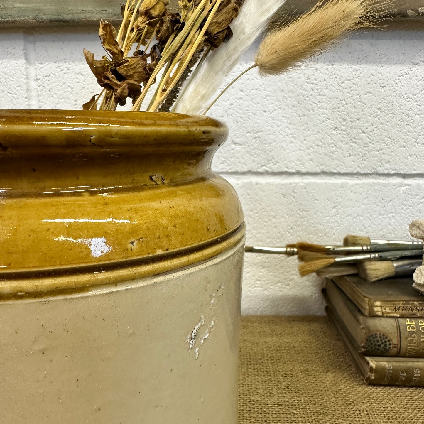 Large Stoneware Utensils Pot, Vase - The Blind Mole