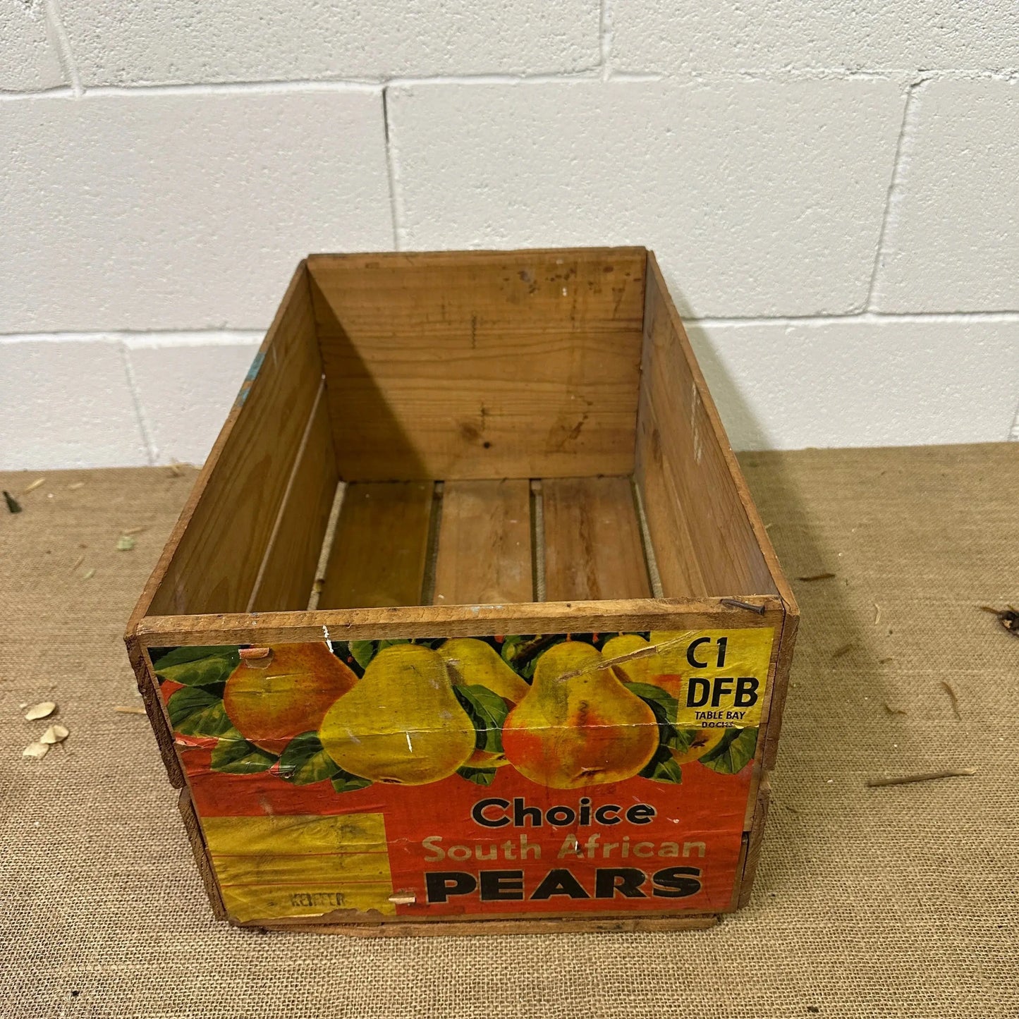 Wooden Choice Pears Crate The Blind Mole