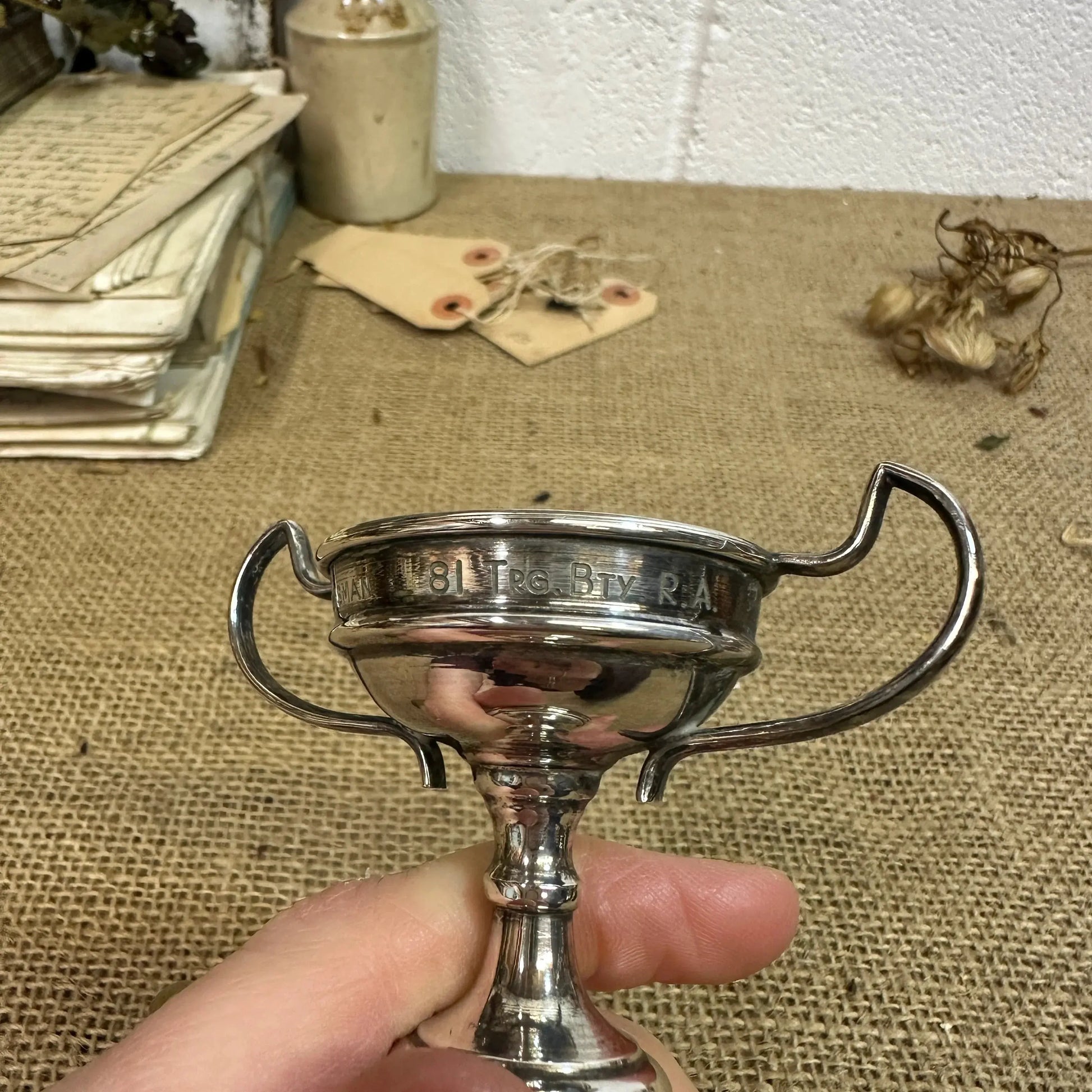 Small EPNS Decorative Trophy - The Blind Mole
