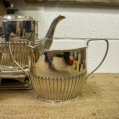 Queen Anne Style Victorian EPNS Tea-set - The Blind Mole