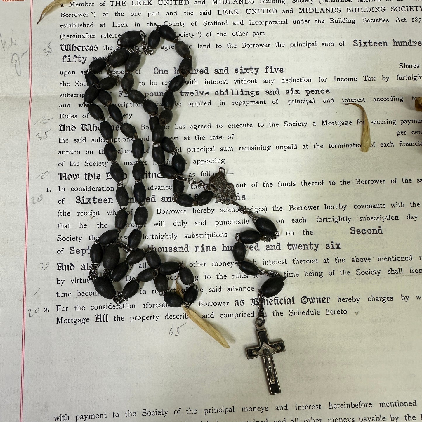 Beaded Rosary Beads Rosary Necklace Crucifix - The Blind Mole