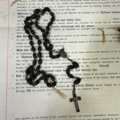 Beaded Rosary Beads Rosary Necklace Crucifix - The Blind Mole