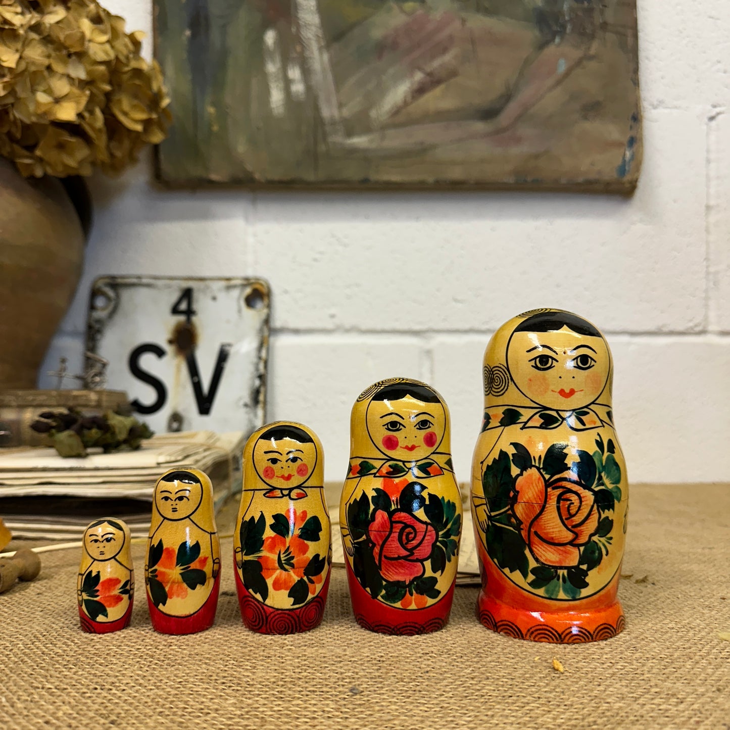 Traditional Matryoshka Russian Stacking Dolls