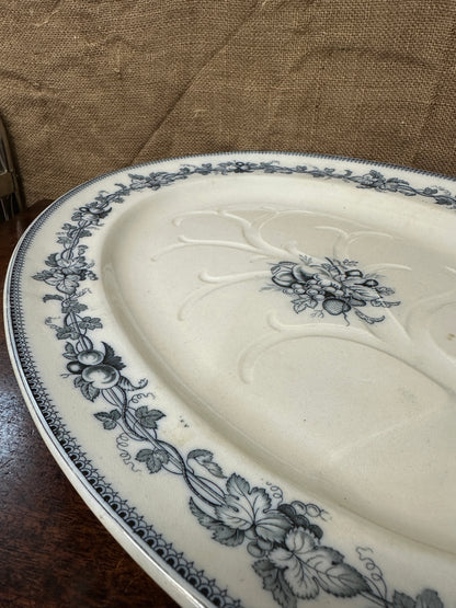 Giant Victorian William Brownfield Serving Serving Platter Roasting Plate