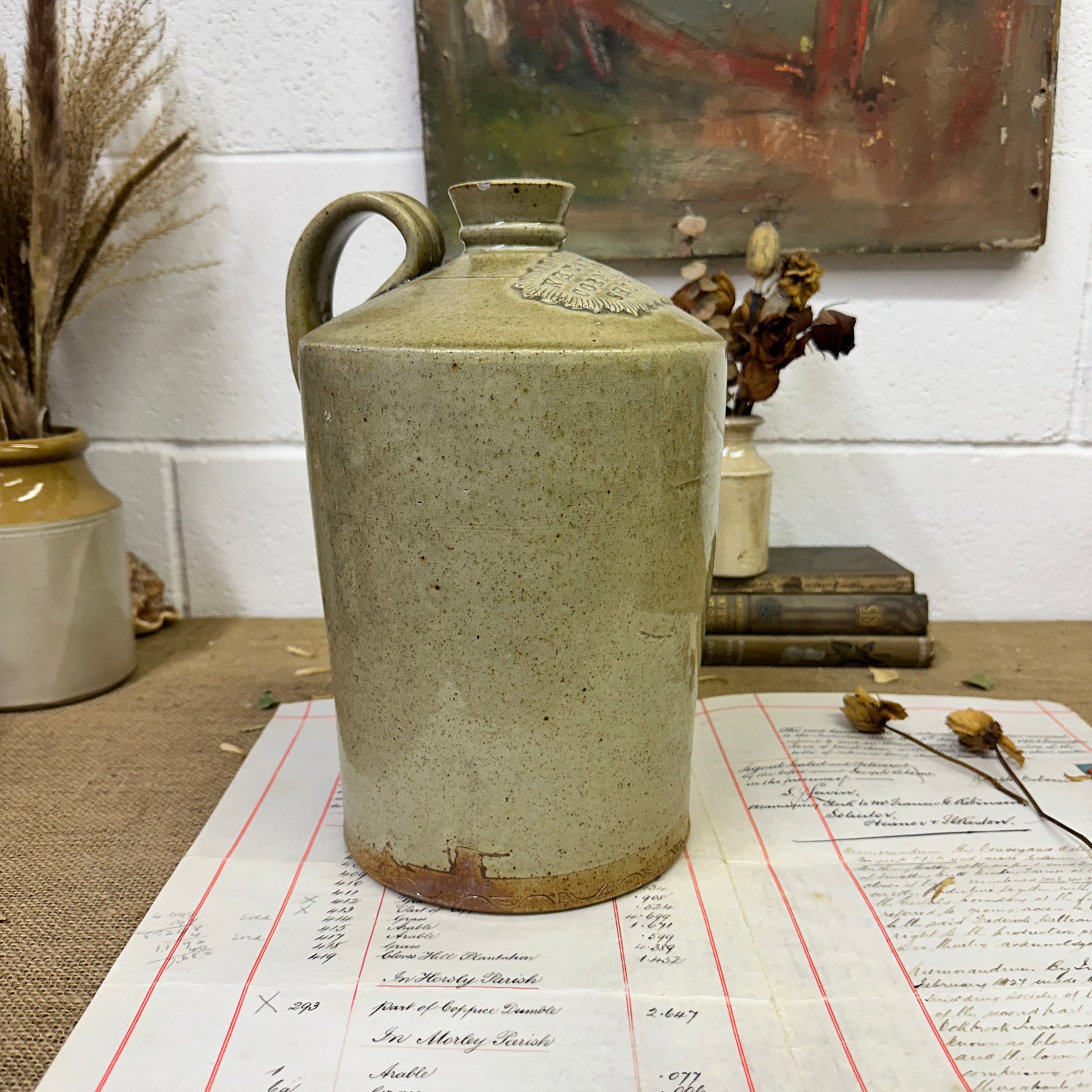 Large Stoneware Bottle Flagon Wheatley & Sons - The Blind Mole