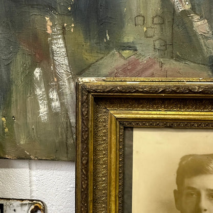 Gesso Framed Victorian Portrait - The Blind Mole