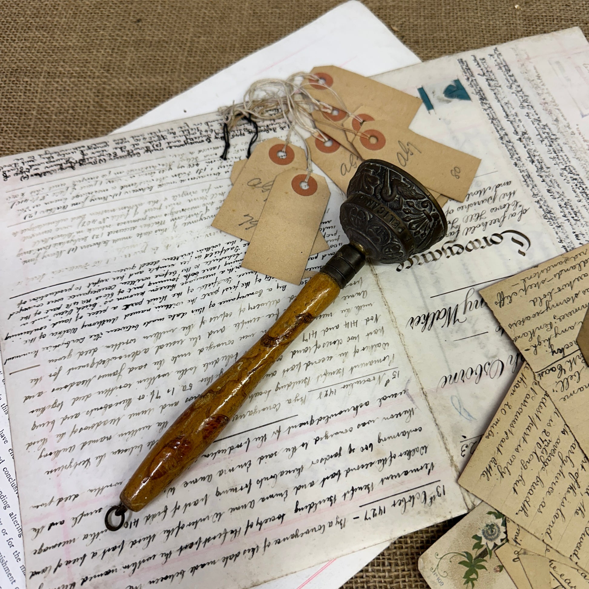 Mid Century Zodiac Elephant Brass Bell With Handle - The Blind Mole