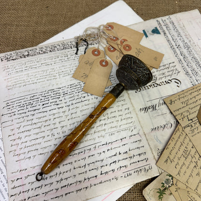 Mid Century Zodiac Elephant Brass Bell With Handle - The Blind Mole