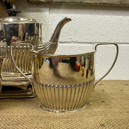 Queen Anne Style Victorian EPNS Tea-set - The Blind Mole