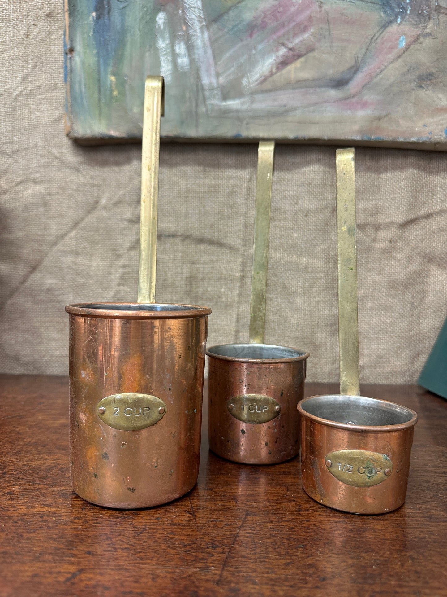 Copper Hanging Measuring Cups The Blind Mole