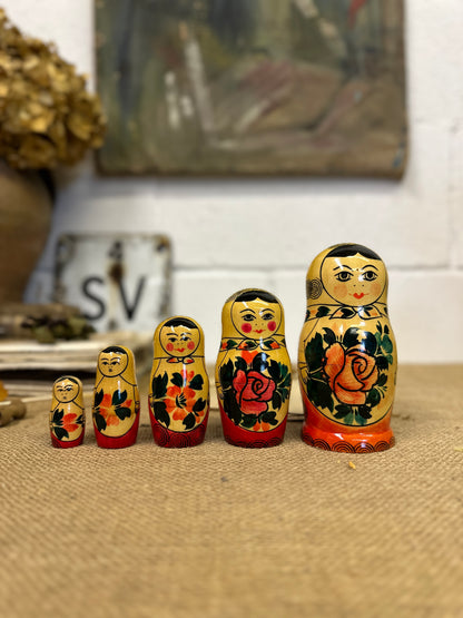 Traditional Matryoshka Russian Stacking Dolls