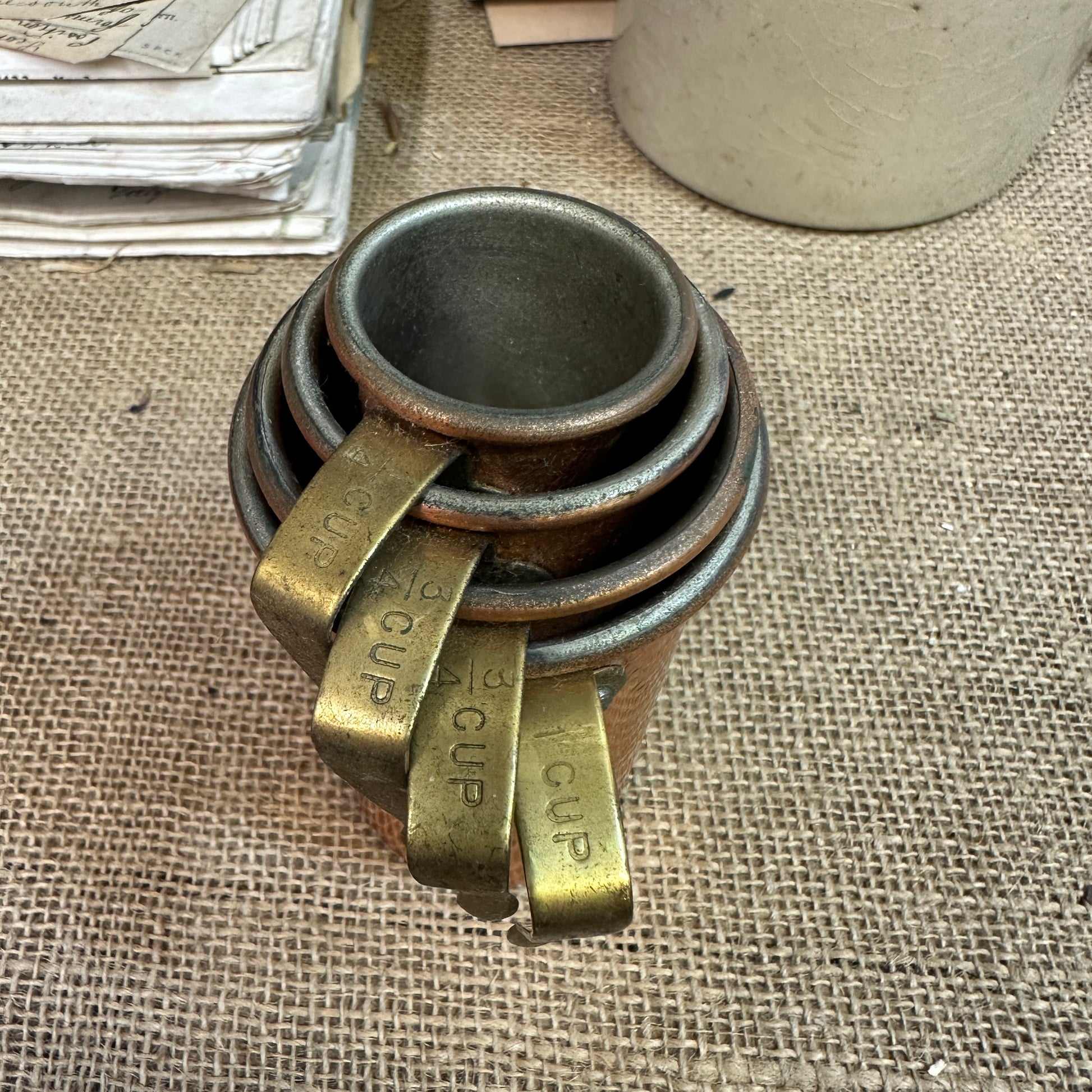 Copper Stacking Measuring Cups - The Blind Mole