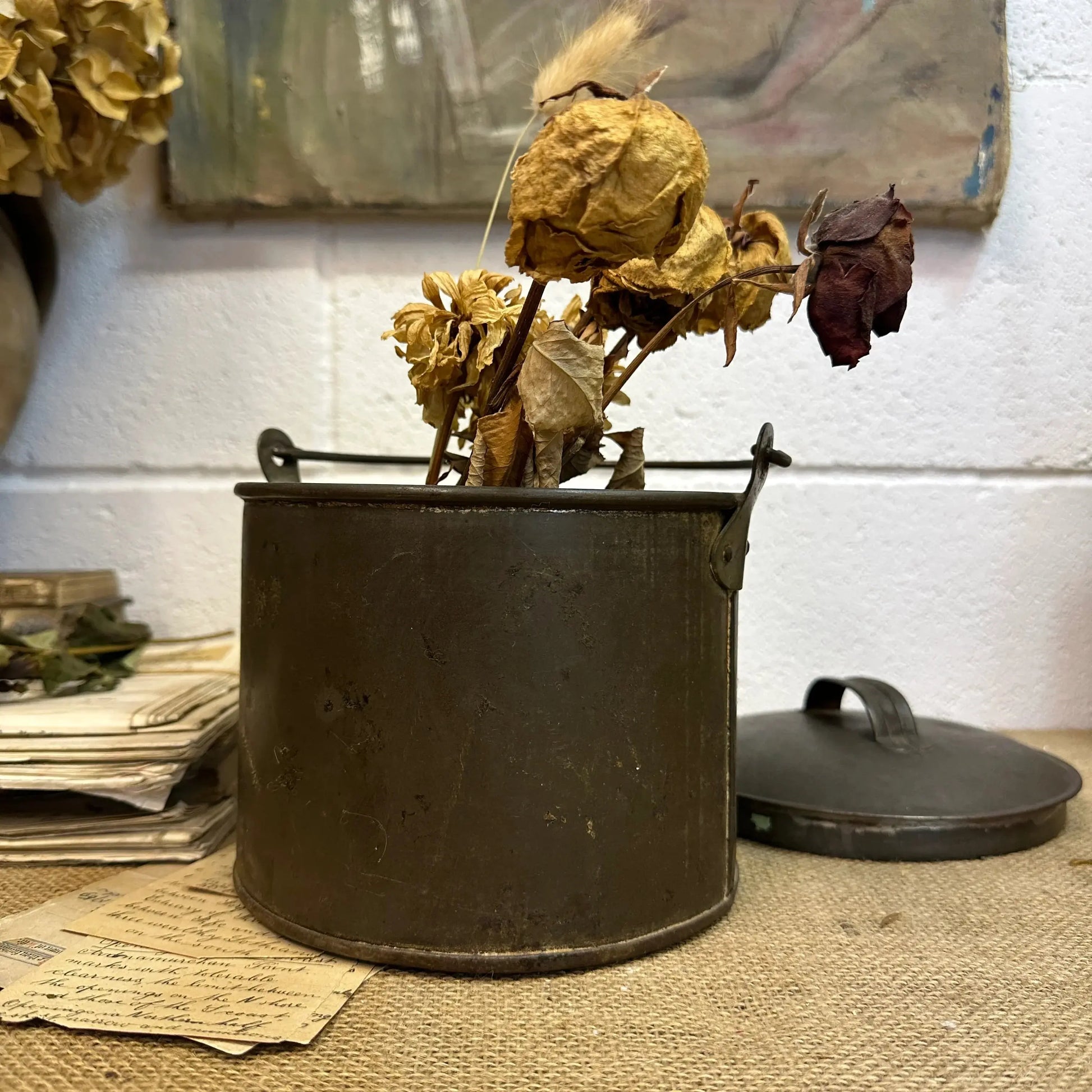 Antique Billy Can Berry Bucket - The Blind Mole