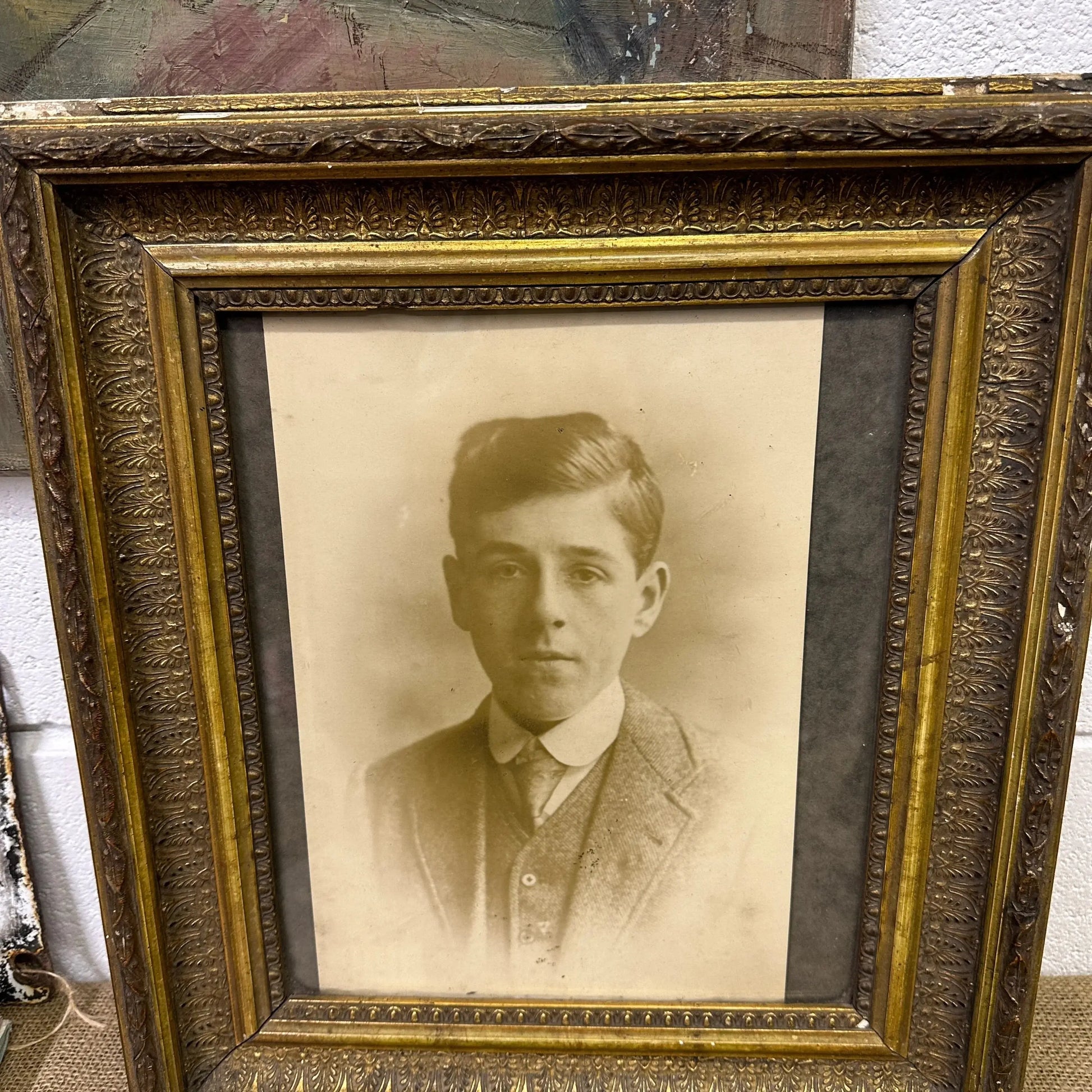 Gesso Framed Victorian Portrait - The Blind Mole