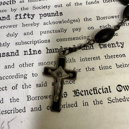 Beaded Rosary Beads Rosary Necklace Crucifix - The Blind Mole