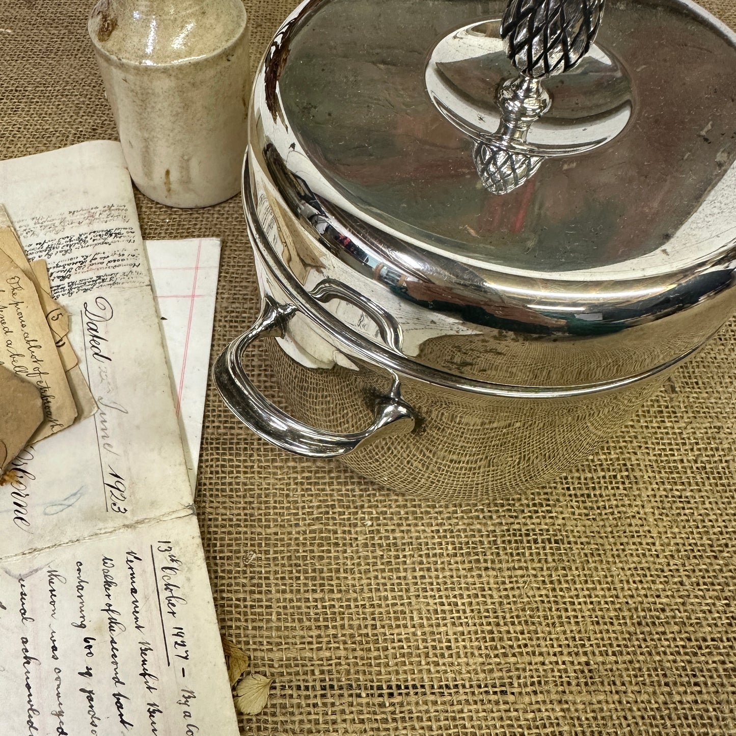 Lidded Ice Bucket Cooler EPNS - The Blind Mole