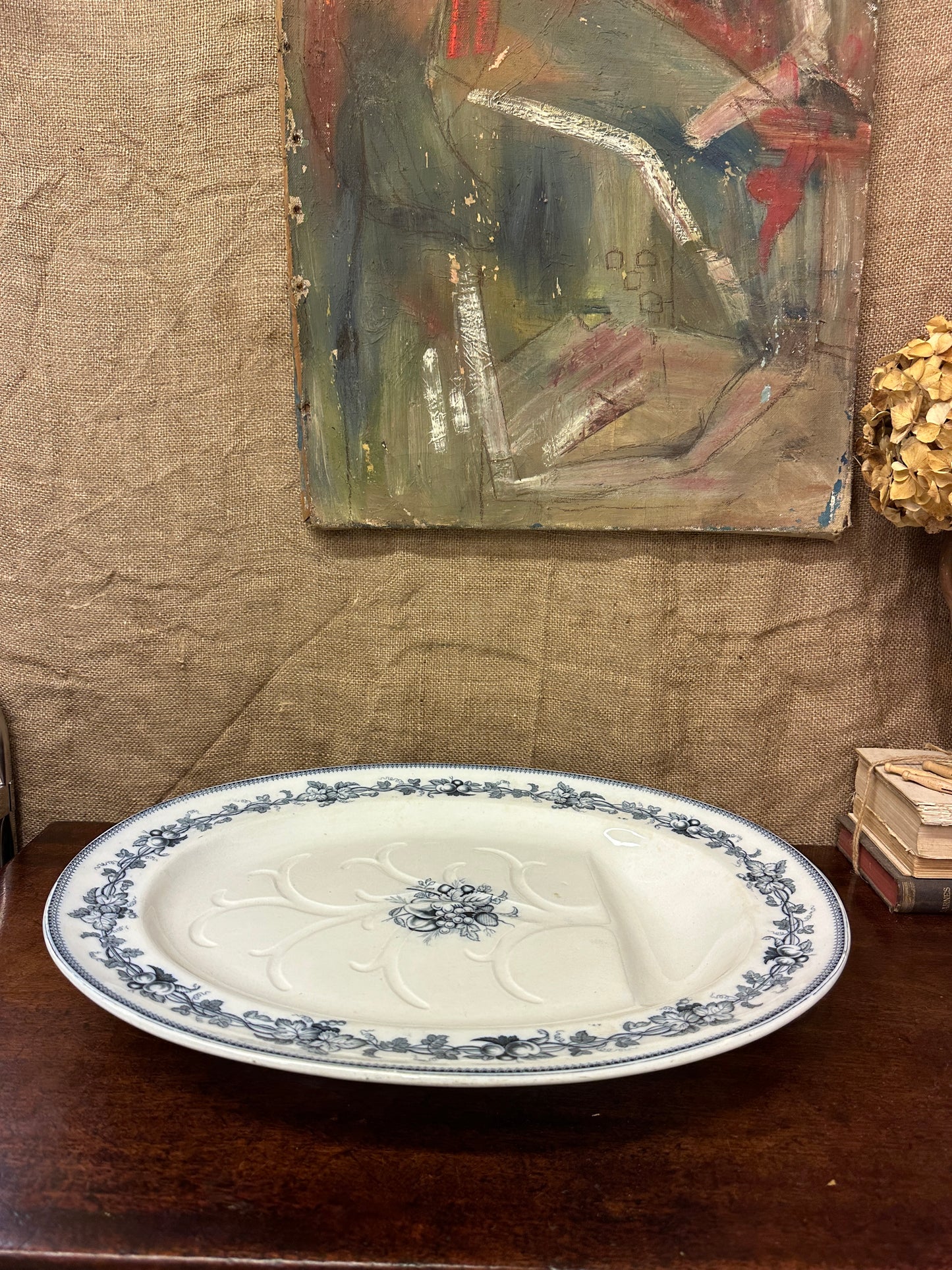 Giant Victorian William Brownfield Serving Serving Platter Roasting Plate