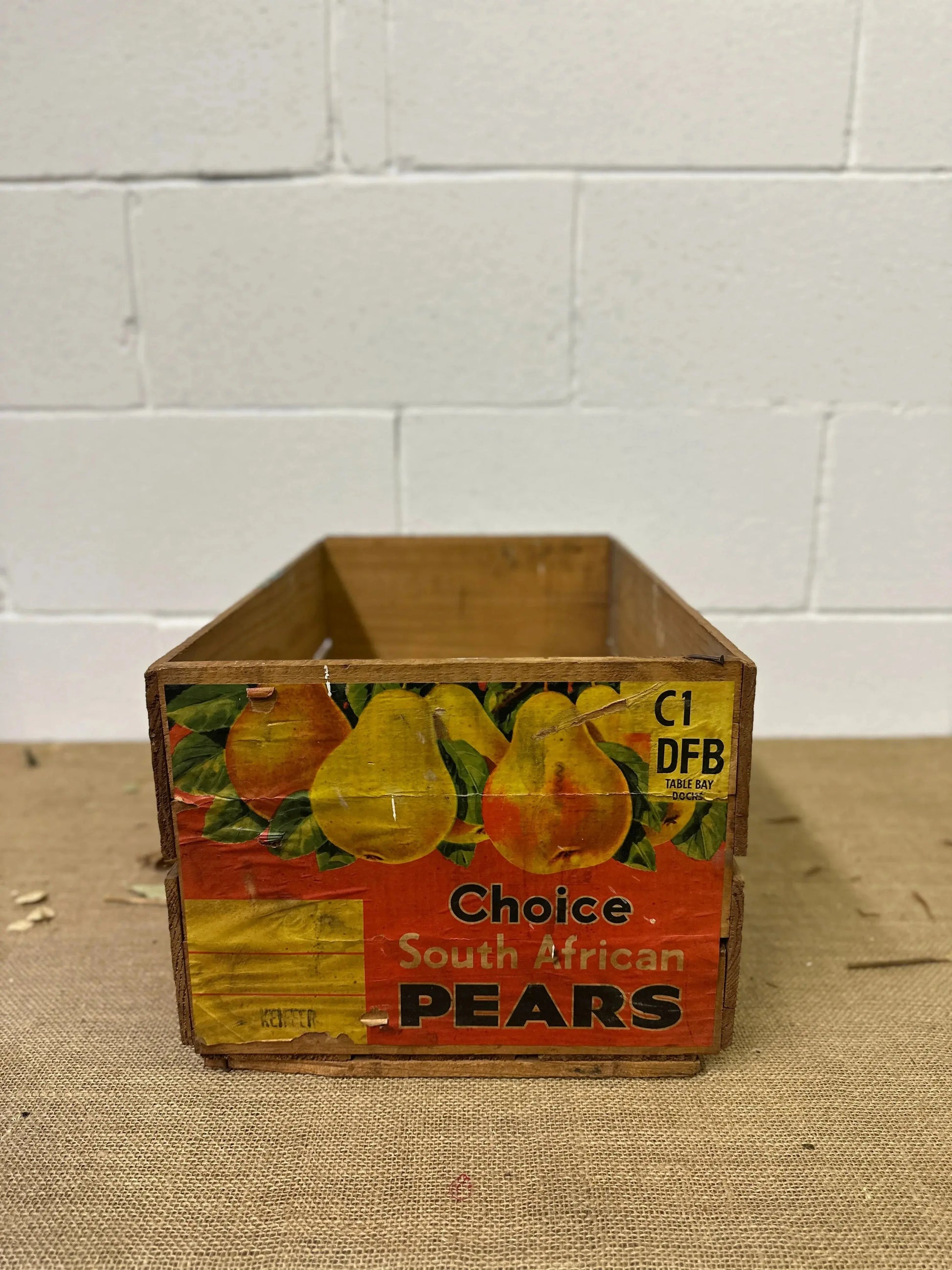 Wooden Choice Pears Crate The Blind Mole