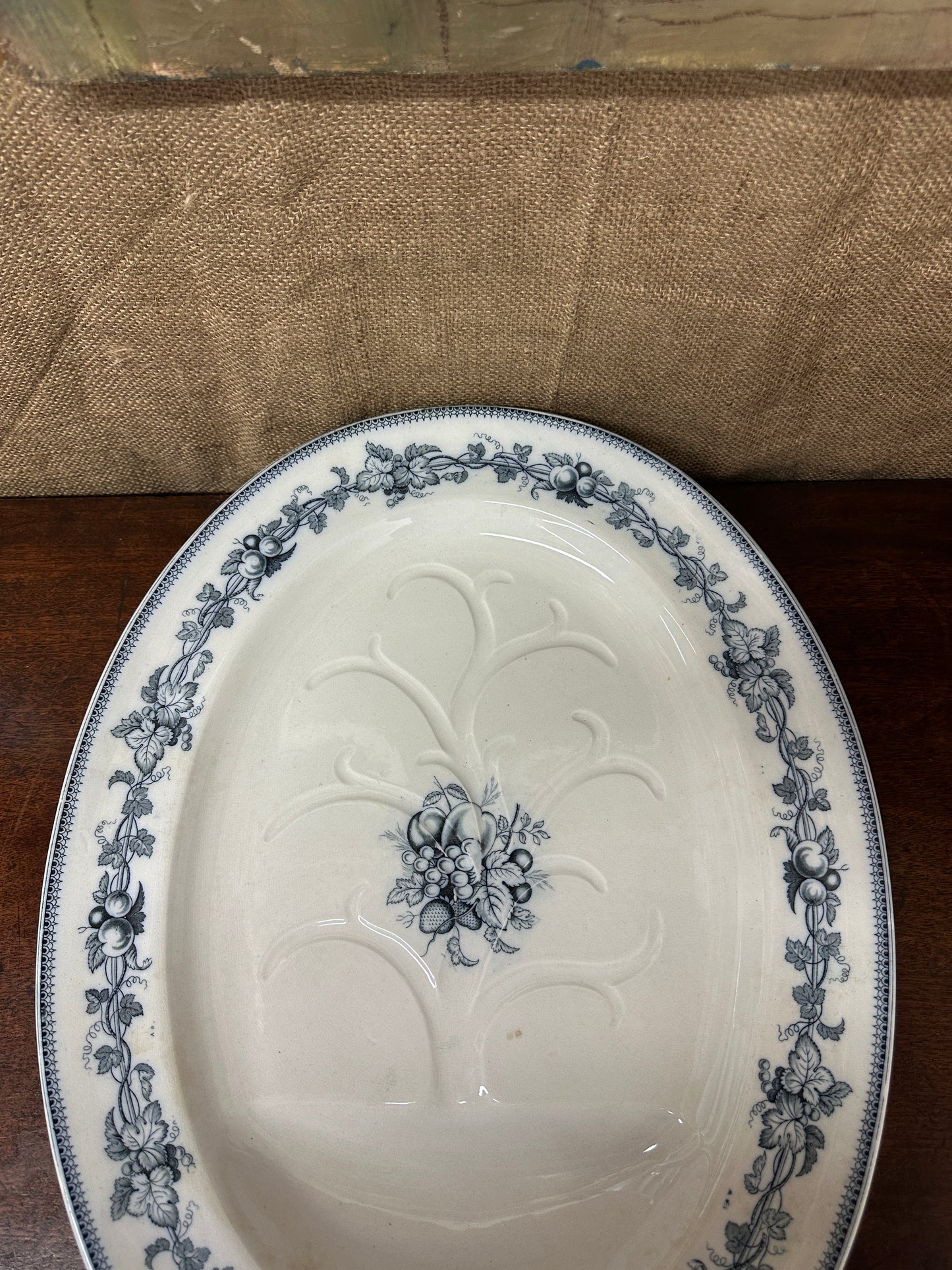 Giant Victorian William Brownfield Serving Serving Platter Roasting Plate