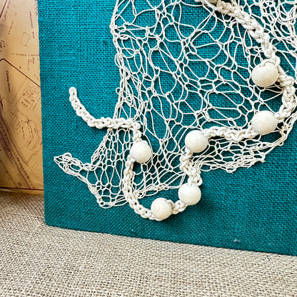 Mid Century Textile Crochet Artwork