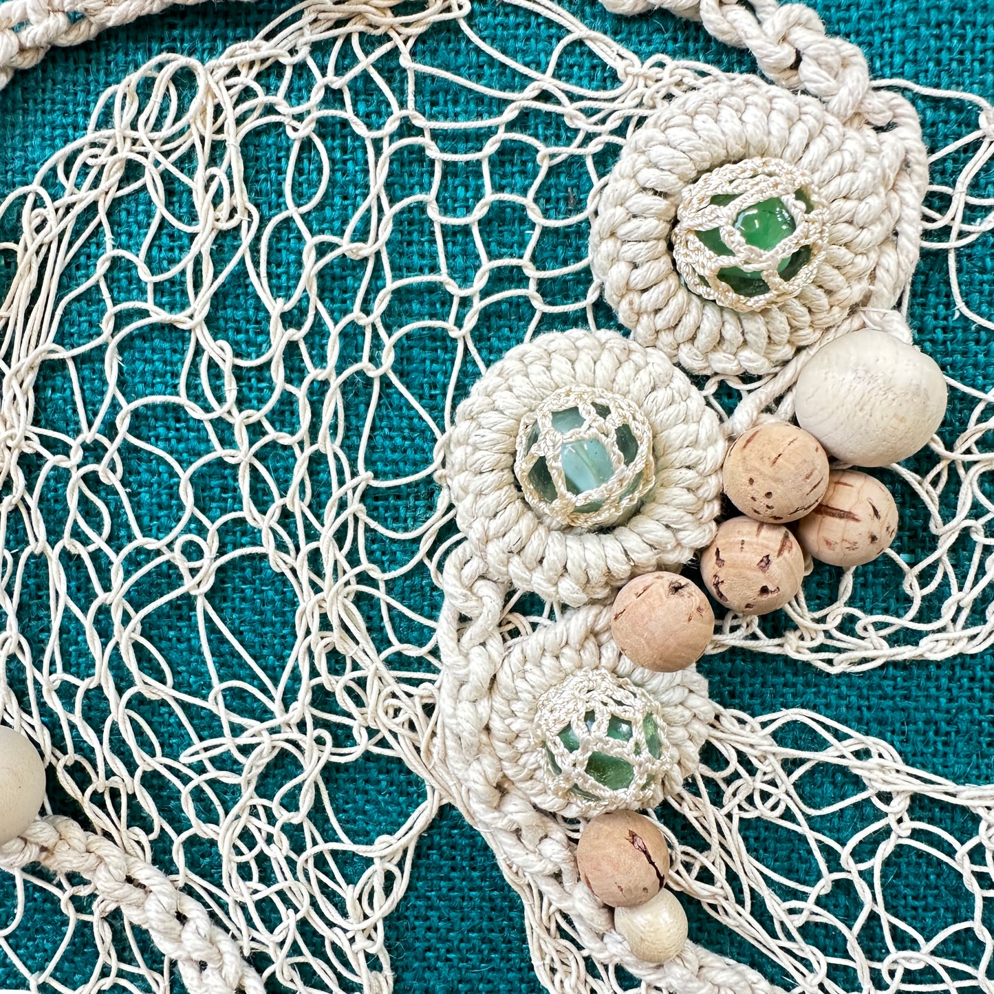 Mid Century Textile Crochet Artwork