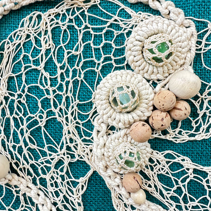 Mid Century Textile Crochet Artwork