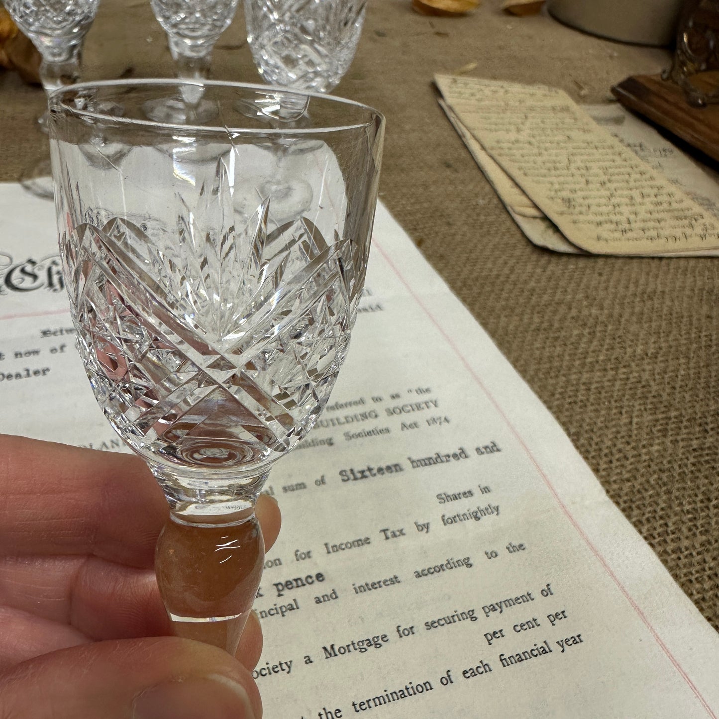 Eight Vintage Sherry Shot Glasses