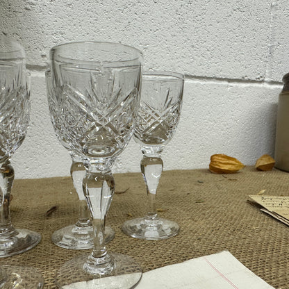 Eight Vintage Sherry Shot Glasses