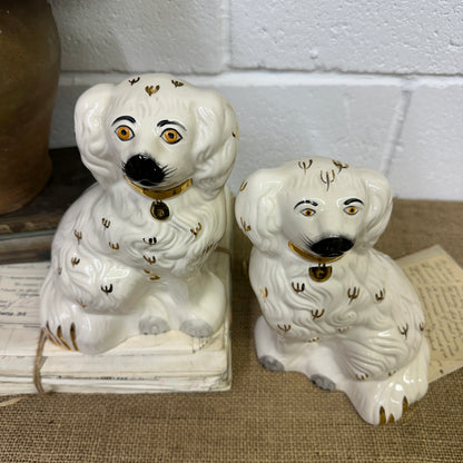 Wally Dogs Flat Backed Fireside Spaniels Pair