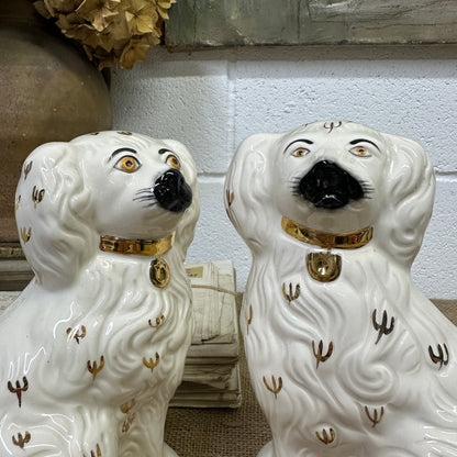 Wally Dogs Flat Backed Fireside Spaniels Pair