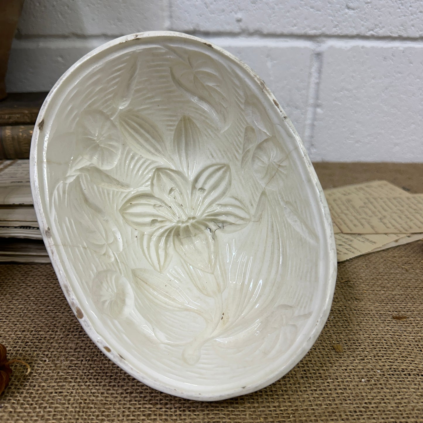 Ironstone Victorian Jelly Pudding Mould