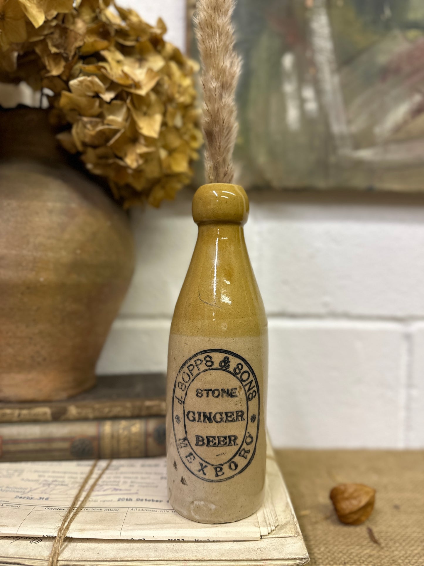 Stoneware Ginger Beer Bottle