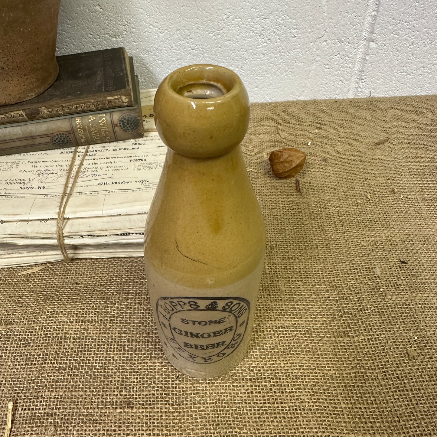 Stoneware Ginger Beer Bottle