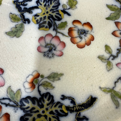 Victorian Charles Meigh & Son Plates Oriental Blossoms