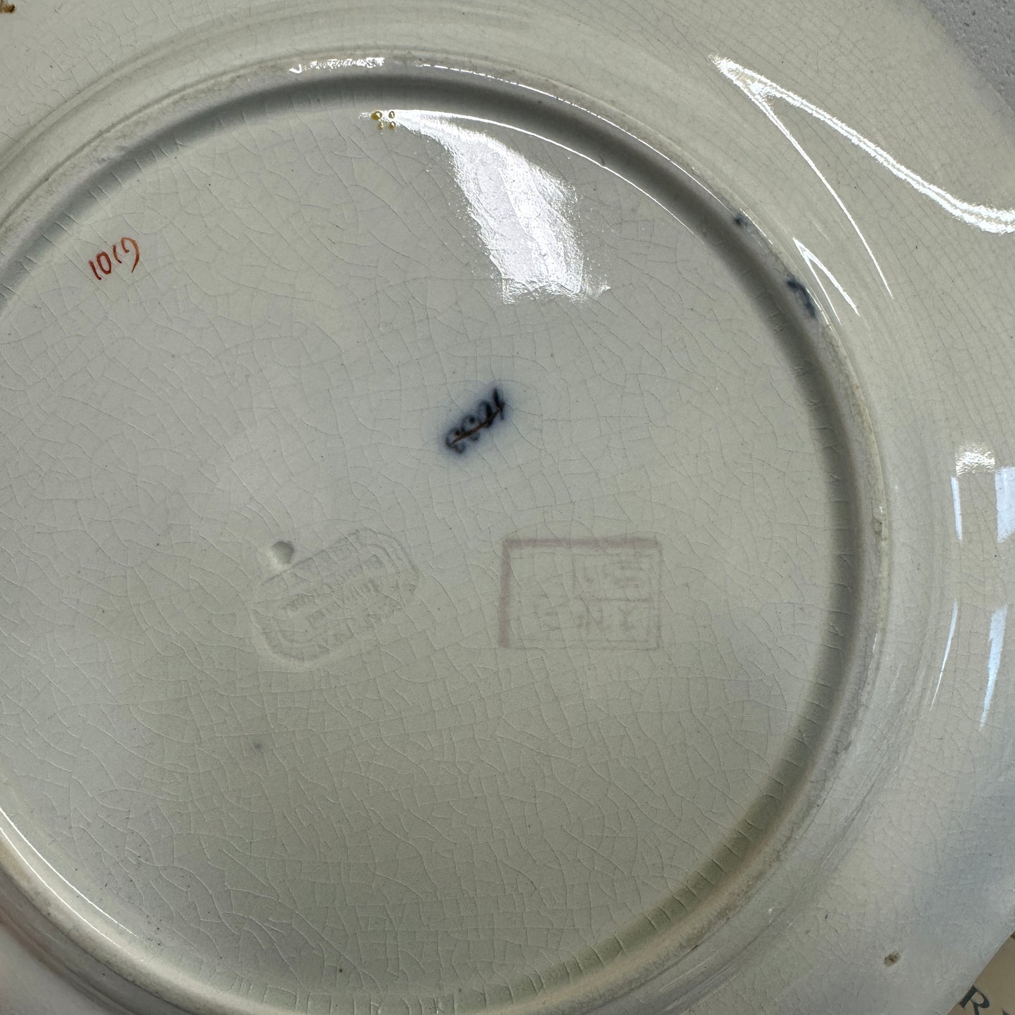 Victorian Charles Meigh & Son Plates Oriental Blossoms