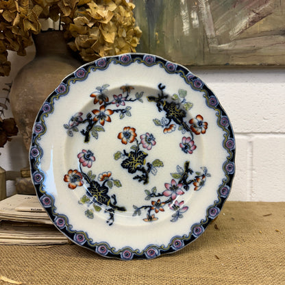 Victorian Charles Meigh & Son Plate Oriental Blossoms
