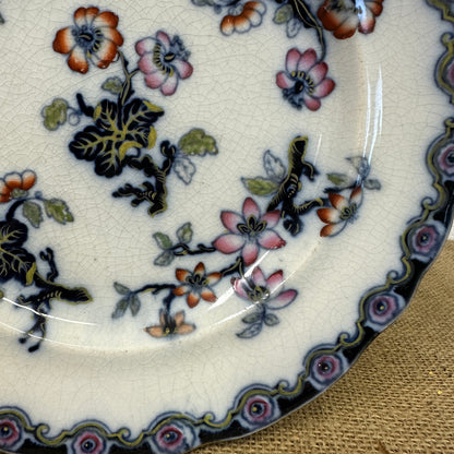 Victorian Charles Meigh & Son Plate Oriental Blossoms